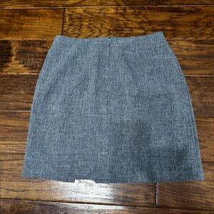 Chic Y2K 90 Mainframe women Sz 9 Gray pinstripes herringbone Mini Skirt‎